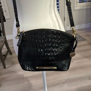 Small black Brahmin handbag perfect for a night out